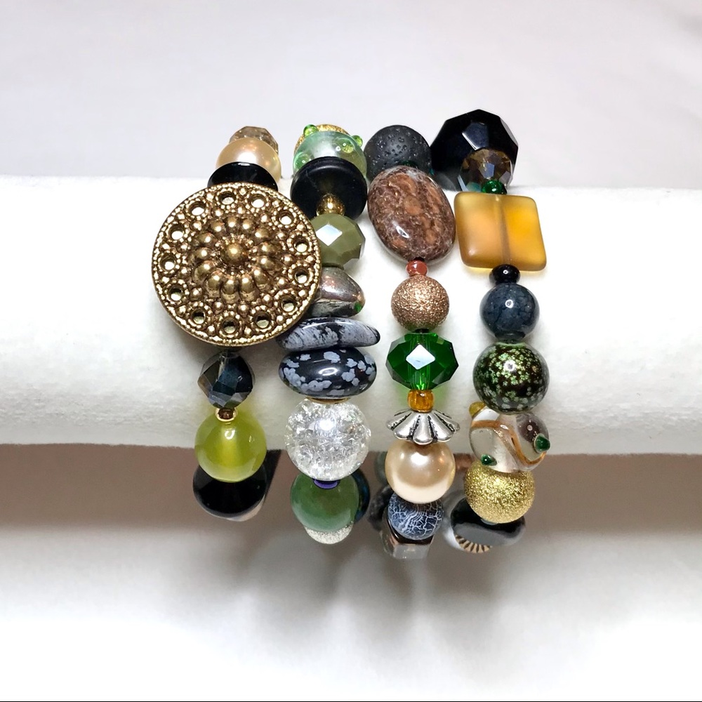 Handmade Bracelet with Vintage and Modern Elements (NB57-6H) New Without Tags - Picture 3 of 8